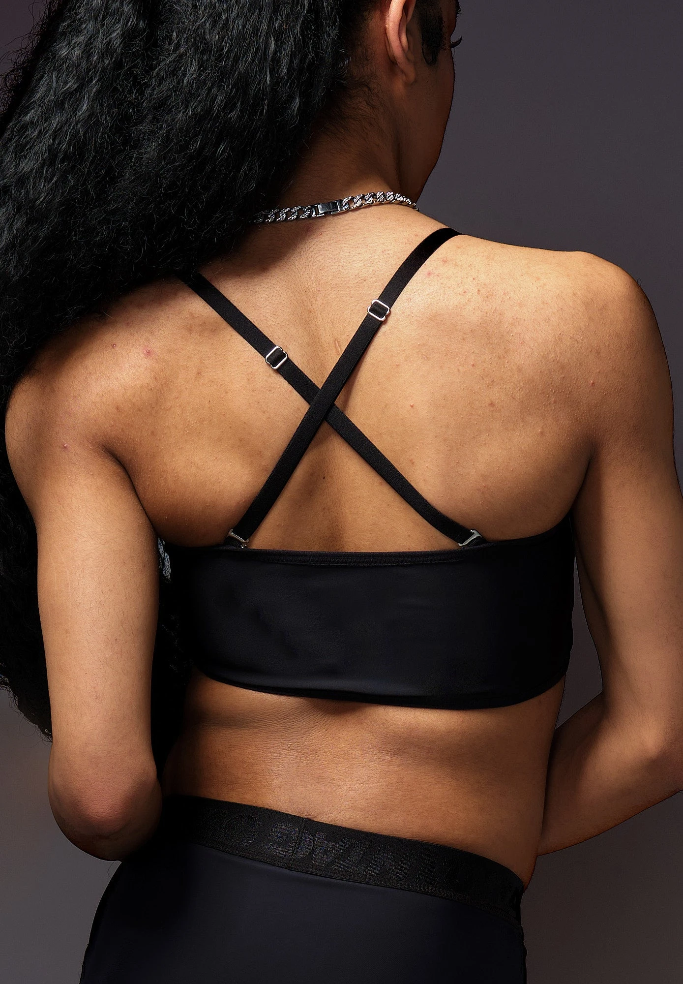 Bikini Top Ruffle Black - Image 2