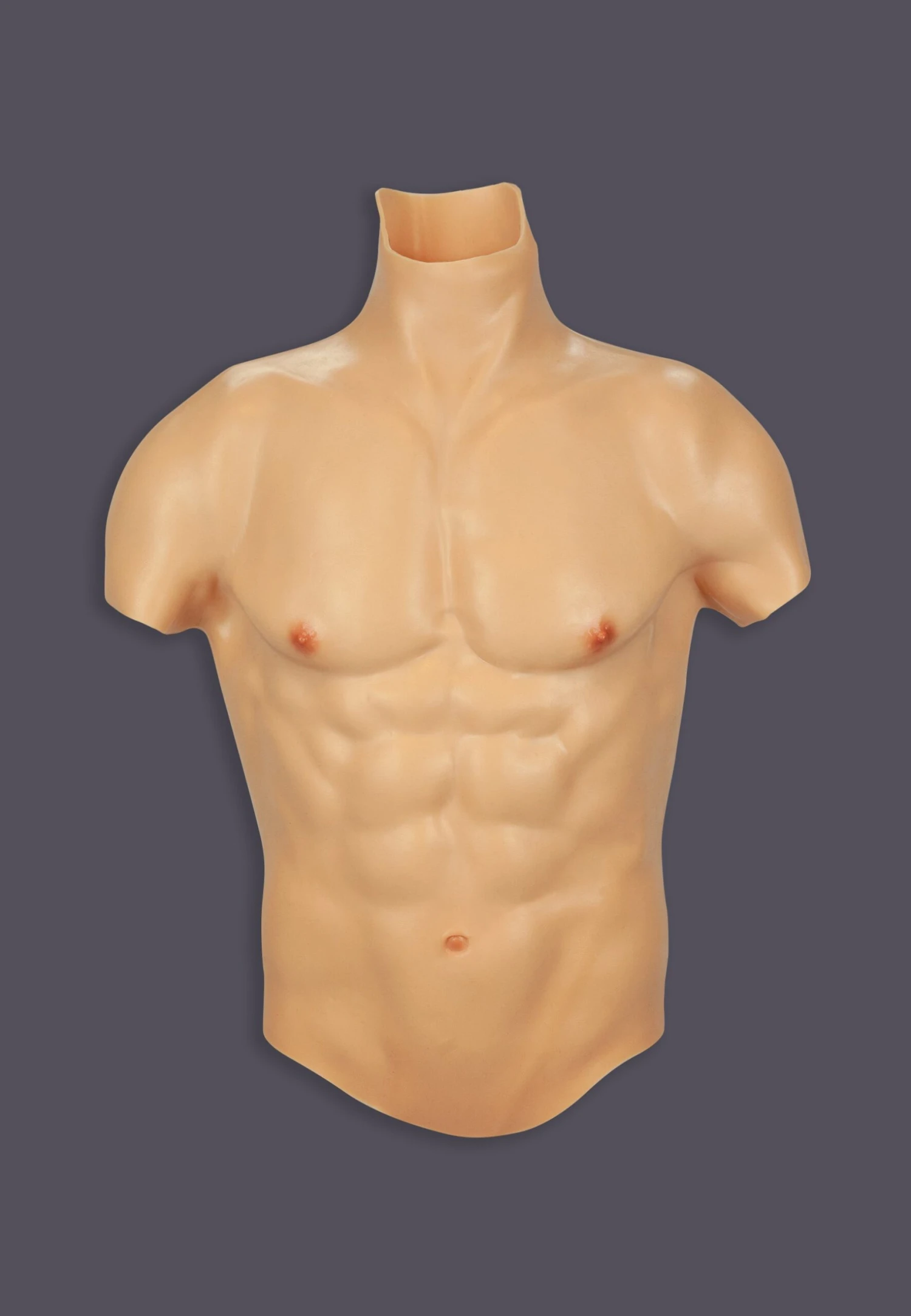 Silicone Torso Pecs And Abs Vanilla - Image 2