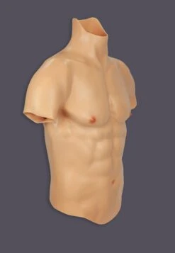 Silicone Torso Pecs And Abs Vanilla